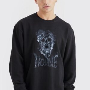 HOMME SMOKE SKULL SWEATSHIRT