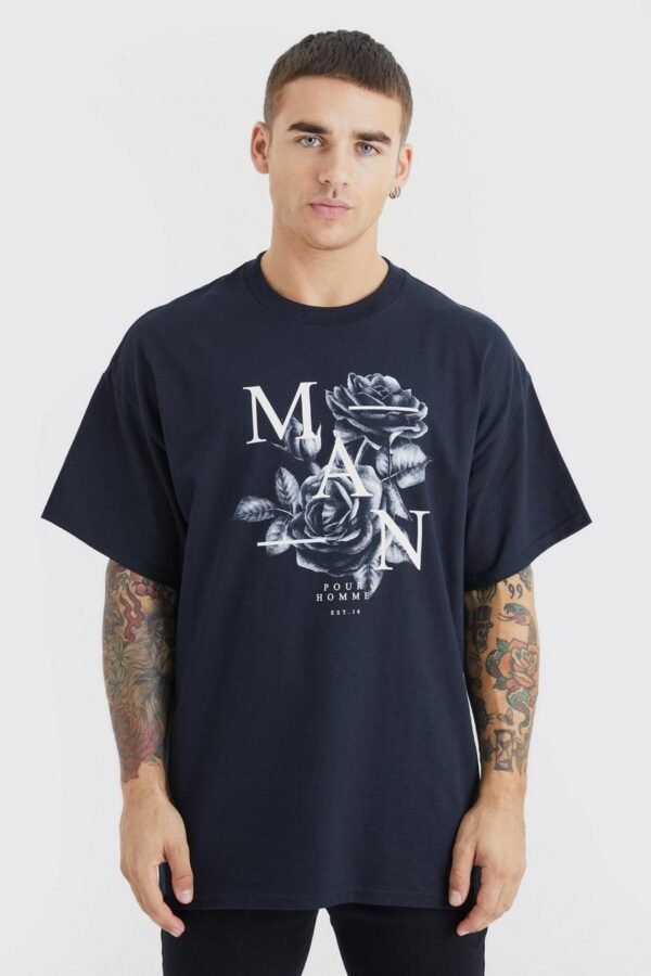 MAN ROSE GRAPHIC T-SHIRT