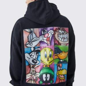 OVERSIZED LOONEY TUNES CHARACTERS LICENSE HOODIE