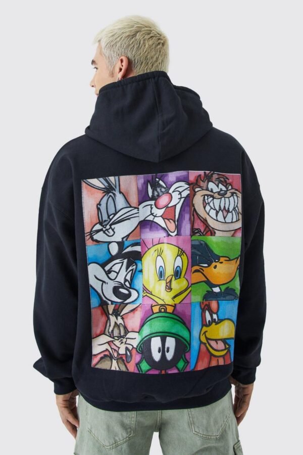 OVERSIZED LOONEY TUNES CHARACTERS LICENSE HOODIE