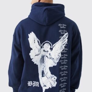 OVERSIZED OVERDYE RENAISSANCE GRAPHIC HOODIE