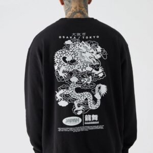 TALL DRAGON GRAPHIC PRINT SWEATSHIRT